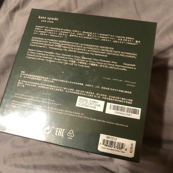 kate spade pink silicone scallop smart watch - Picture 7 of 8